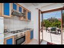 Apartamenty Katija - sea view: A1(2+1), A2(4+1) Postira - Wyspa Brac  - Apartament - A1(2+1): kuchnia z jadalnią