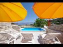 Dom wakacyjny Tonko - open pool: H(4+1) Postira - Wyspa Brac  - Chorwacja  - basen