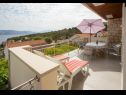 Apartamenty Damir - 80 m from beach: A1(4), A2(2+2) Postira - Wyspa Brac  - Apartament - A1(4): balkon