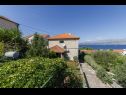 Apartamenty Ita 1 - with nice garden: A1 Ita (4), A2 Mariana (4), A3 Ivan (4+2) Postira - Wyspa Brac  - widok na morze (dom i otoczenie)