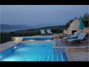 Dom wakacyjny Ita - with pool and view: H(4+1) Postira - Wyspa Brac  - Chorwacja  - basen