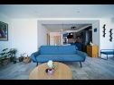 Apartamenty Feng - comfy and sea view : A1(4) Postira - Wyspa Brac  - Apartament - A1(4): pokój dzienny