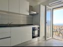 Apartamenty Marina - with sea view: A1-plavi (2), A2-žuti(2) Postira - Wyspa Brac  - Apartament - A1-plavi (2): kuchnia