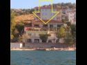 Apartamenty Vini - by the sea: A1(2+2), A2(2), A3(4), A4(4), A5(2+2), A6(2+2) Mastrinka - Wyspa Ciovo  - dom