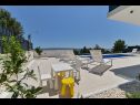 Dom wakacyjny Maca - pool an view: H(8) Okrug Gornji - Wyspa Ciovo  - Chorwacja  - dziedziniec