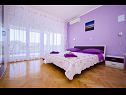 Apartamenty Ljuba - nice garden: A2(4+1) Plavi, A4(8+1), A1(2+2) Okrug Gornji - Wyspa Ciovo  - Apartament - A4(8+1): sypialnia