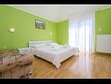 Apartamenty Ljuba - nice garden: A2(4+1) Plavi, A4(8+1), A1(2+2) Okrug Gornji - Wyspa Ciovo  - Apartament - A2(4+1) Plavi: sypialnia