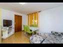 Apartamenty Ljuba - nice garden: A2(4+1) Plavi, A4(8+1), A1(2+2) Okrug Gornji - Wyspa Ciovo  - Apartament - A1(2+2): pokój dzienny