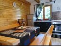 Dom wakacyjny Laura - wooden house: H(4+2) Dreznica - Kontynentalne Chorwacja - Chorwacja  - H(4+2): kuchnia z jadalnią