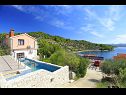 Dom wakacyjny Niso - with pool H(12+2) Zatoka Mikulina luka (Vela Luka) - Wyspa Korcula  - Chorwacja  - dom