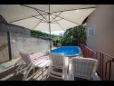 Apartamenty Ivona - open swimming pool: A1 (4+2), A2 (2+2) Njivice - Wyspa Krk  - basen
