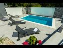 Dom wakacyjny Krk - with private pool: H(6+2) Soline - Wyspa Krk  - Chorwacja  - basen