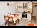 Apartamenty Luka A1(4), A2(4) Vrbnik - Wyspa Krk  - Apartament - A1(4): kuchnia z jadalnią