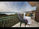 Apartamenty Panorama - terrace with sea view: A1(4) Brela - Riwiera Makarska  - Apartament - A1(4): tarasa