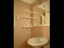 Apartamenty Secret garden - seaview: A1(4), A2(2) Brela - Riwiera Makarska  - Apartament - A1(4): łazienka z WC