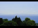  Maza - with seaview & parking: R1(2+1), R2(2) Brela - Riwiera Makarska  - widok na morze (dom i otoczenie)