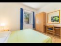 Apartamenty Horizont - 150 m from pebble beach: A1-Filip(4+2), A2-Mario(4+2) Brist - Riwiera Makarska  - Apartament - A1-Filip(4+2): sypialnia