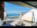 Apartamenty Jure - terrace with amazing sea view: A1 Leona (6+2), A2 Ivano (6+2) Brist - Riwiera Makarska  - dom