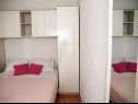 Apartamenty Ivi - 100 m from pebble beach: A1(2+2), A2(2+2), A3(2+2), A4(4+4), A5(2+2) Drasnice - Riwiera Makarska  - Apartament - A5(2+2): sypialnia