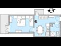 Apartamenty Blue - 100 m from beach: A1(3+1) Igrane - Riwiera Makarska  - Apartament - A1(3+1): apartament
