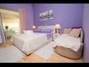 Apartamenty Palmina - comfort apartment: A1 veliki (6),  A2 žuti (4+1), A3 lila (2), SA4 bijeli (2) Makarska - Riwiera Makarska  - Apartament - A3 lila (2): sypialnia