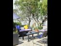 Apartamenty Viki - seaview & garden terrace: A1(6) Makarska - Riwiera Makarska  - Apartament - A1(6): tarasa w ogrodzie