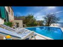 Dom wakacyjny Ned H(4+1) Tucepi - Riwiera Makarska  - Chorwacja  - basen