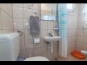 Apartamenty Krešo - 100 m from sea A1 desni(4), A2 lijevi(5), A3(2) Tkon - Wyspa Pasman  - Apartament - A2 lijevi(5): łazienka z WC