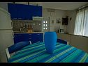 Apartamenty Daju - 3 colours: A1 plavi(2+2), A2 žuti(4+1), A3 narančasti(2) Zdrelac - Wyspa Pasman  - Apartament - A1 plavi(2+2): kuchnia z jadalnią
