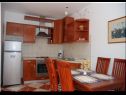 Apartamenty Pero - 50 m from sea : A1 Ljiljana(4), SA2(2), A3 Lea(2) Banjol - Wyspa Rab  - Apartament - A1 Ljiljana(4): kuchnia z jadalnią