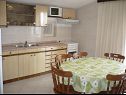 Apartamenty Neva - 150m from sea: A1(6), A2(6) Primosten - Riwiera Sibenik  - Apartament - A1(6): kuchnia z jadalnią