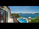 Dom wakacyjny Lucmar - swimming pool and sea view H(8+2) Zatoglav - Riwiera Sibenik  - Chorwacja  - H(8+2): widok z tarase