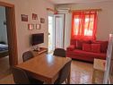Apartamenty Katy - 150m from the clear sea: A1(2+2) Seget Vranjica - Riwiera Trogir  - Apartament - A1(2+2): pokój dzienny