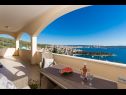 Apartamenty Marijan - beautiful view: A1(6) Trogir - Riwiera Trogir  - Apartament - A1(6): widok z tarase