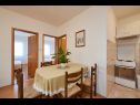 Apartamenty Ivanka - 200 m from sea: A1(4) Trogir - Riwiera Trogir  - Apartament - A1(4): kuchnia z jadalnią