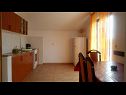 Apartamenty Tina -with terrace and sea view A1(4) Obrovac - Riwiera Zadar  - Apartament - A1(4): kuchnia z jadalnią