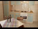 Apartamenty Ivan Z - 10 m from sea: A3(2), A4(2) Seline - Riwiera Zadar  - Apartament - A3(2): kuchnia z jadalnią
