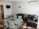 Apartamenty Sanja - 100 meters to the beach A1(4+1), A2(4+1), A3(4+1), A4(4+1) Vir - Riwiera Zadar  - Apartament - A2(4+1): pokój dzienny