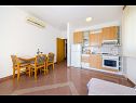 Apartamenty Petin - 5m from the sea: A1(2+2), A2(2+2) Zadar - Riwiera Zadar  - Apartament - A1(2+2): kuchnia z jadalnią