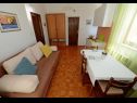 Apartamenty Ankica - 150 m from beach: A1(2+2), A2(5), A3(4+1), A4(2+2) Zadar - Riwiera Zadar  - Apartament - A1(2+2): pokój dzienny