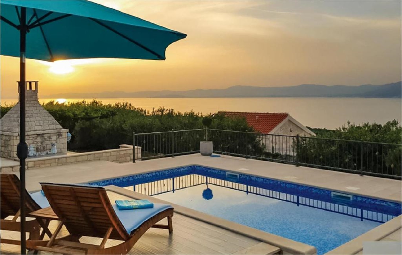 Dom wakacyjny Ita - with pool and view: H(4+1) Postira - Wyspa Brac  - Chorwacja 