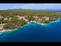 Apartamenty Dalis - open swimming pool: A1 kat(4+1), A2 prizemlje(4) Zatoka Osibova (Milna) - Wyspa Brac  - Chorwacja  - plaża
