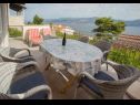 Apartamenty Damir - 80 m from beach: A1(4), A2(2+2) Postira - Wyspa Brac  - tarasa