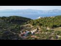 Dom wakacyjny Nave - private pool: H(4+1) Postira - Wyspa Brac  - Chorwacja  - widok na morze (dom i otoczenie)