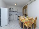 Apartamenty Silvana - economy apartments : A1(4), A3(2+1), A2(2) Supetar - Wyspa Brac  - Apartament - A1(4): kuchnia z jadalnią