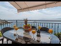 Apartamenty Daniela - terrace with amazing sea view A1(6) Okrug Gornji - Wyspa Ciovo  - widok z tarase