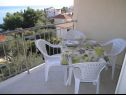 Apartamenty Aurelius - relaxing with gorgeous view A1 Luce (4+2), A2 Marin(2+2), A3 Maja(4+2), A4 Duje(2+2) Okrug Gornji - Wyspa Ciovo  - Apartament - A4 Duje(2+2): tarasa