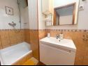 Apartamenty Ani - 10 M from the sea SA1 zeleni(2+1), SA2 žuti(2+1) Jadranovo - Riwiera Crikvenica  - Studio apartament - SA2 žuti(2+1): łazienka z WC