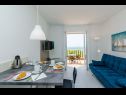 Apartamenty i pokoje Villa Bouganvillea - sea view & garden: A1 Deluxe (2+1), A2 Superior (2+1), A3 Comfort (2+1), A4 Premium (2+1), R1 Deluxe (2), R2 Comfort (2) Mlini - Riwiera Dubrownik  - Apartament - A1 Deluxe (2+1): jadalnia