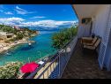 Apartamenty SeSea View - 7 m from beach: A1(5+2) Zatoka Zarace (Gdinj) - Wyspa Hvar  - Chorwacja  - Apartament - A1(5+2): widok z tarase